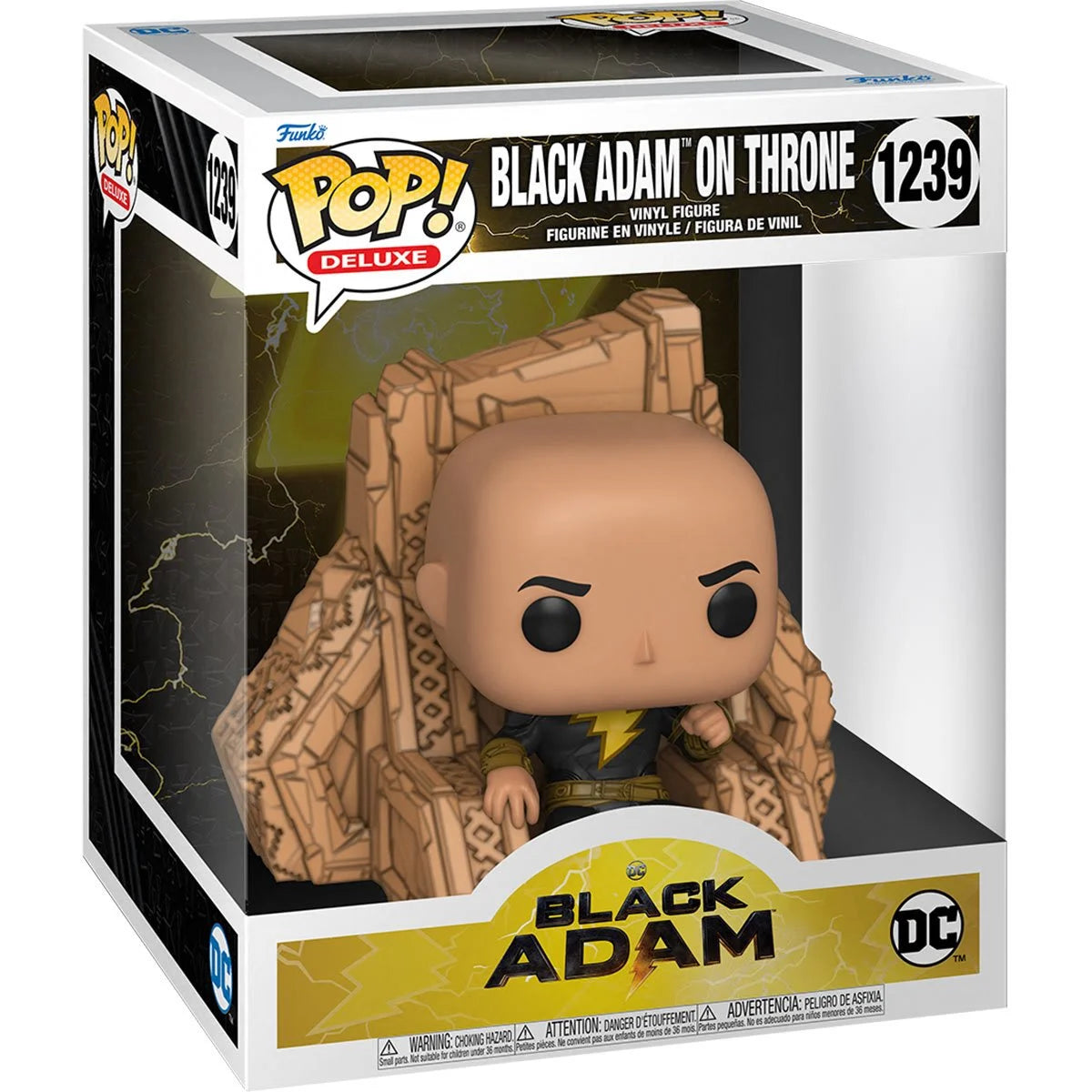 Black Adam on Throne Deluxe Pop! Hasbro